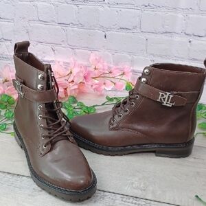 Lauren Ralph Lauren Elridge Lace Up Boot NWOB